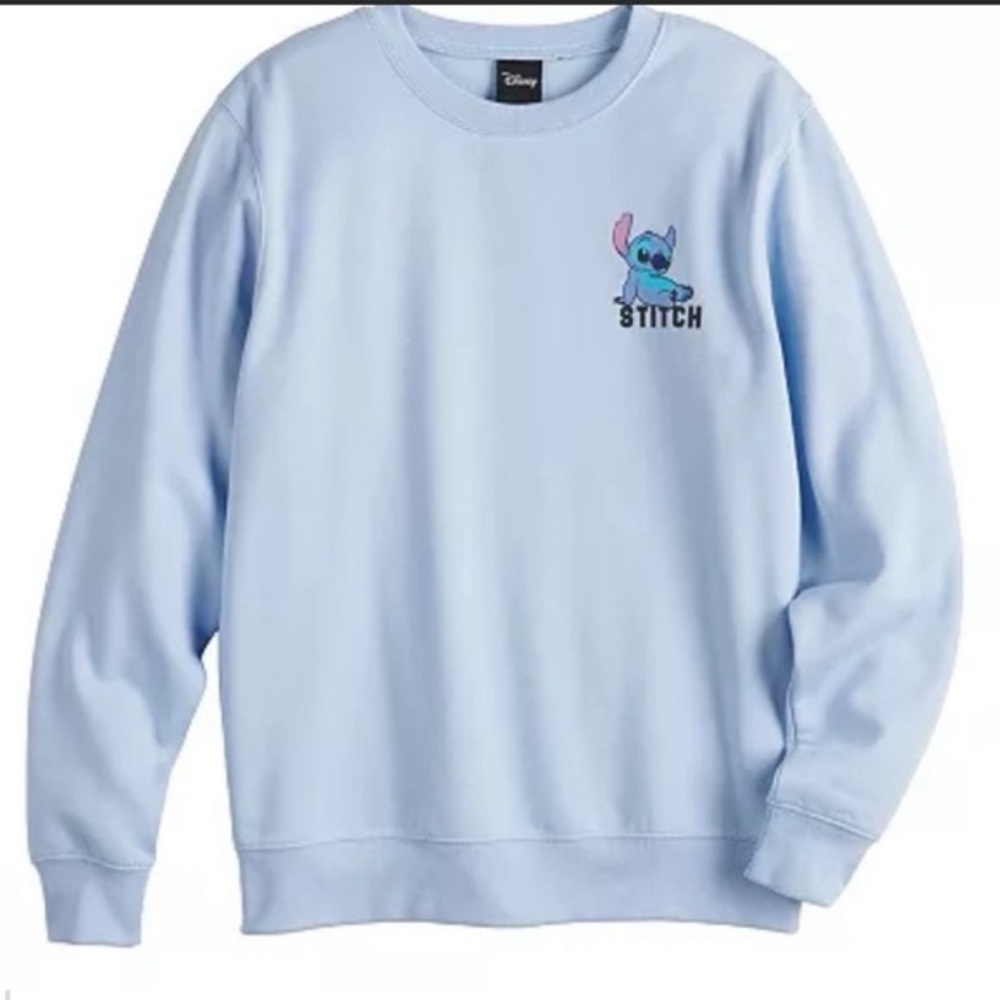 Disney Light Blue Stitch Crewneck
